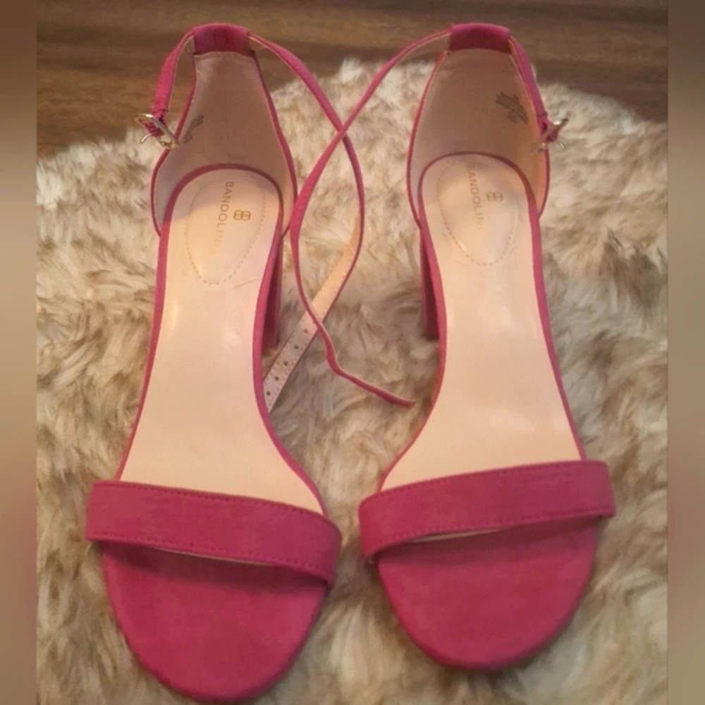 Bandolino Fuscia Open-Toe Heels